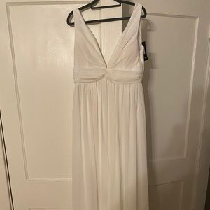 NWT FASHION NOVA White XL long dress